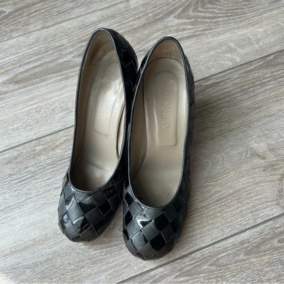 Fancaltti Handmade Weave Leather Full Leather Pumps - Picture 2 of 13